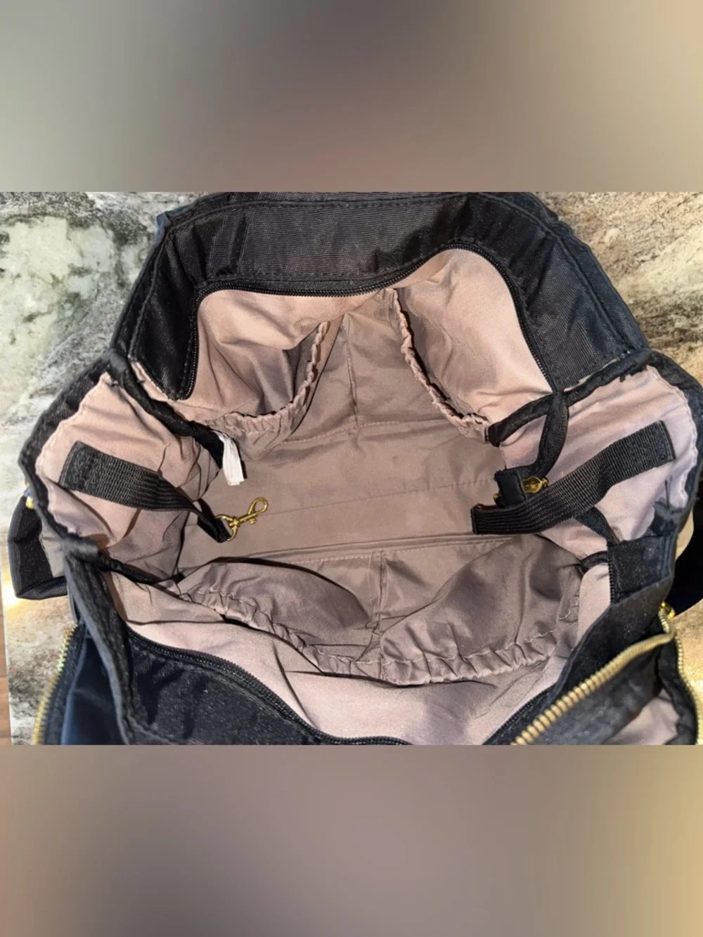 Skip Hop Black Baby Diaper Bag with Front Pockets - Picture 5 of 9